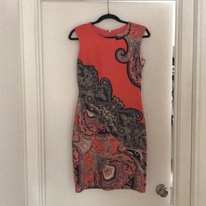 Patterned polyester dress